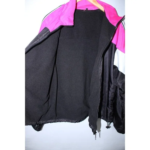 Opening Ceremony Men's Large Multicolor Retro Fleece Lined Jacket